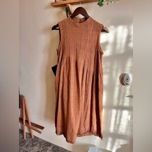 Organic Cotton Pleated Dress